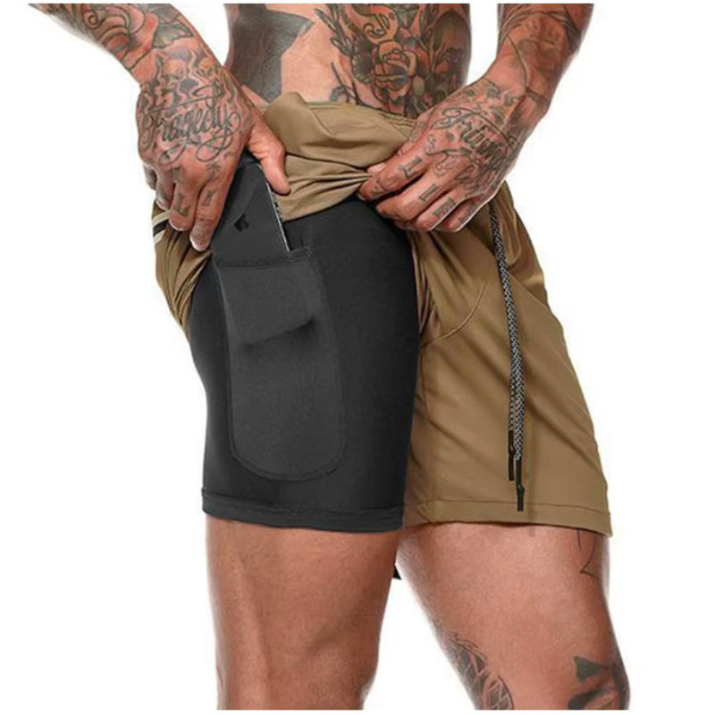 Shorts Para Treino 2 em 1 Esporte Air Effect